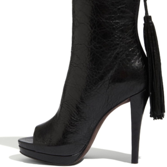 Vera Wang Lavender Black Sabina Bootie Sz 9.5 - Picture 1 of 8